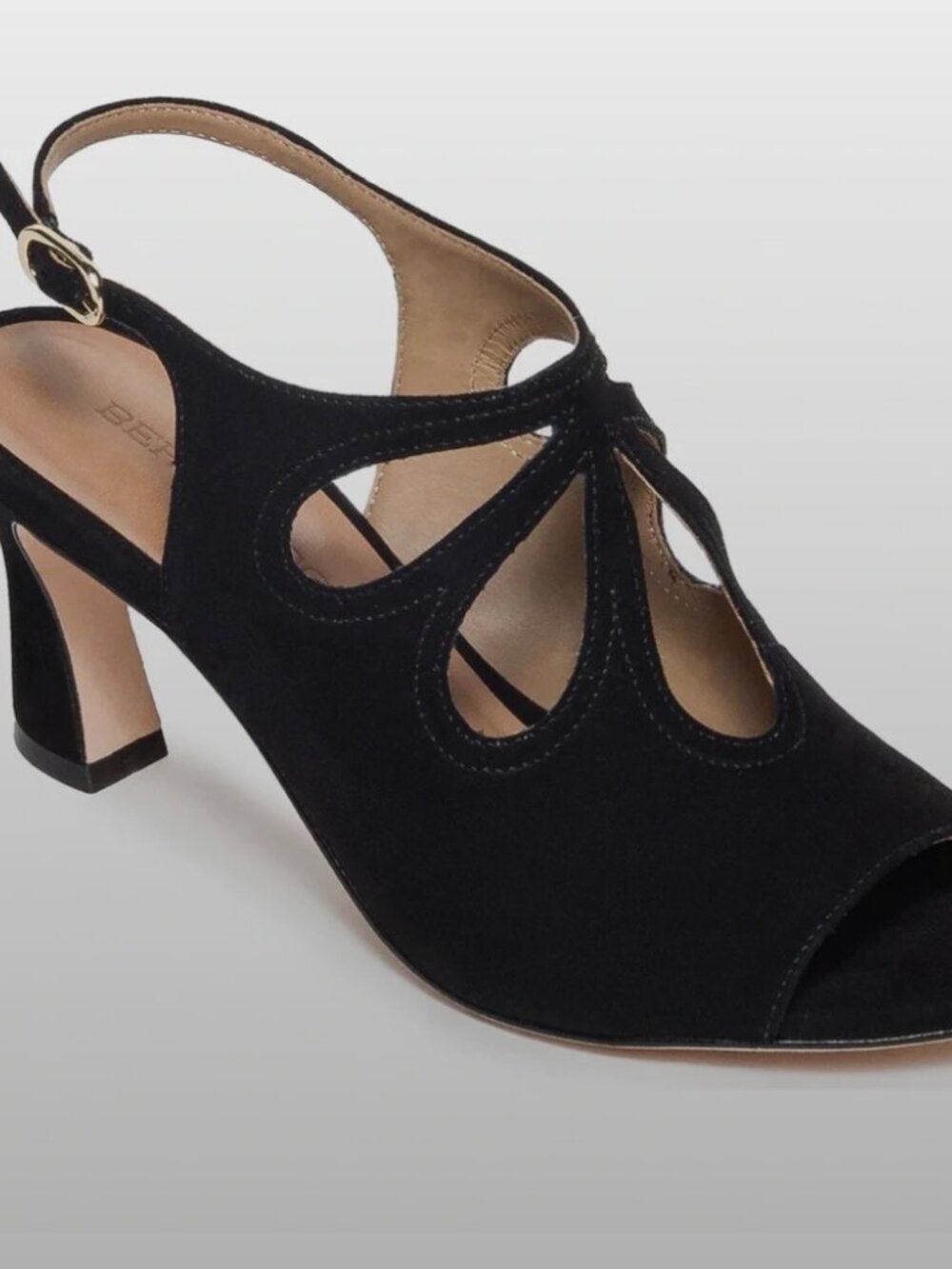 Bernardo Black Suede Nili Dress Pumps - NWT - Size 7 - Picture 2 of 4